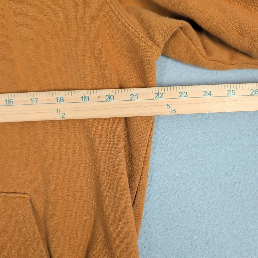 The North Face Hoodie Mens M Orange Never Stop Exploring‎ Pullover Sweatshirt